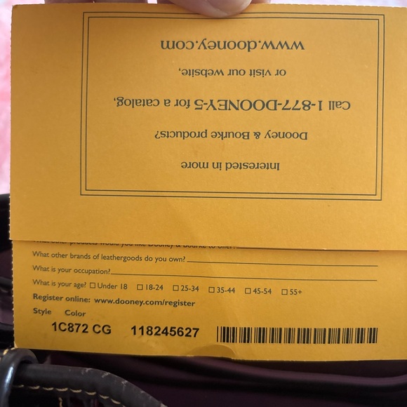 Dooney & Bourke Burgundy Croc-Embossed Shoulder Bag Set - Picture 13 of 16